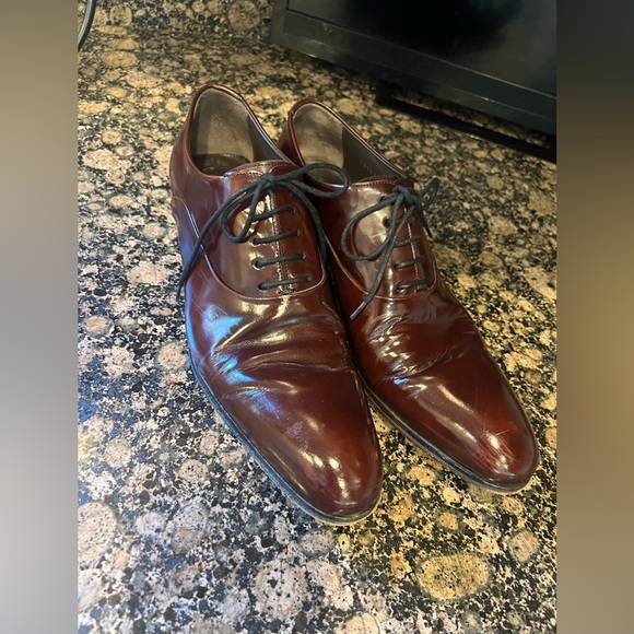 LODING men’s size 10, Oxford, Burgundy, Brown color, excellent condition - Picture 3 of 15